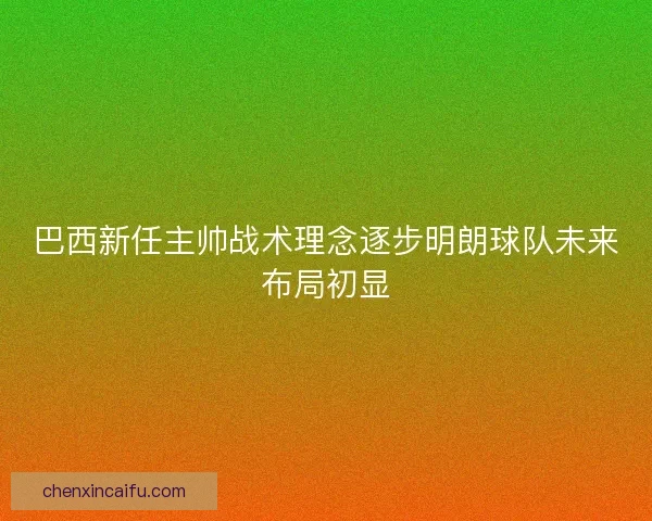 巴西新任主帅战术理念逐步明朗球队未来布局初显
