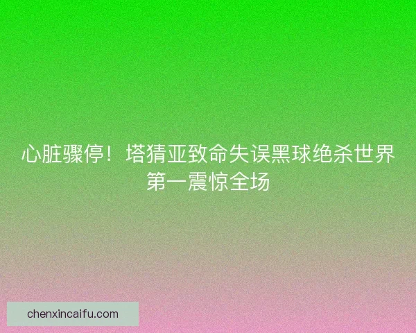 心脏骤停！塔猜亚致命失误黑球绝杀世界第一震惊全场