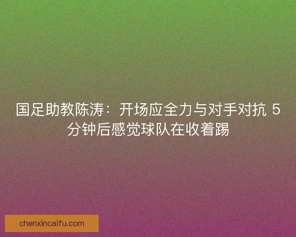 国足助教陈涛：开场应全力与对手对抗 5分钟后感觉球队在收着踢